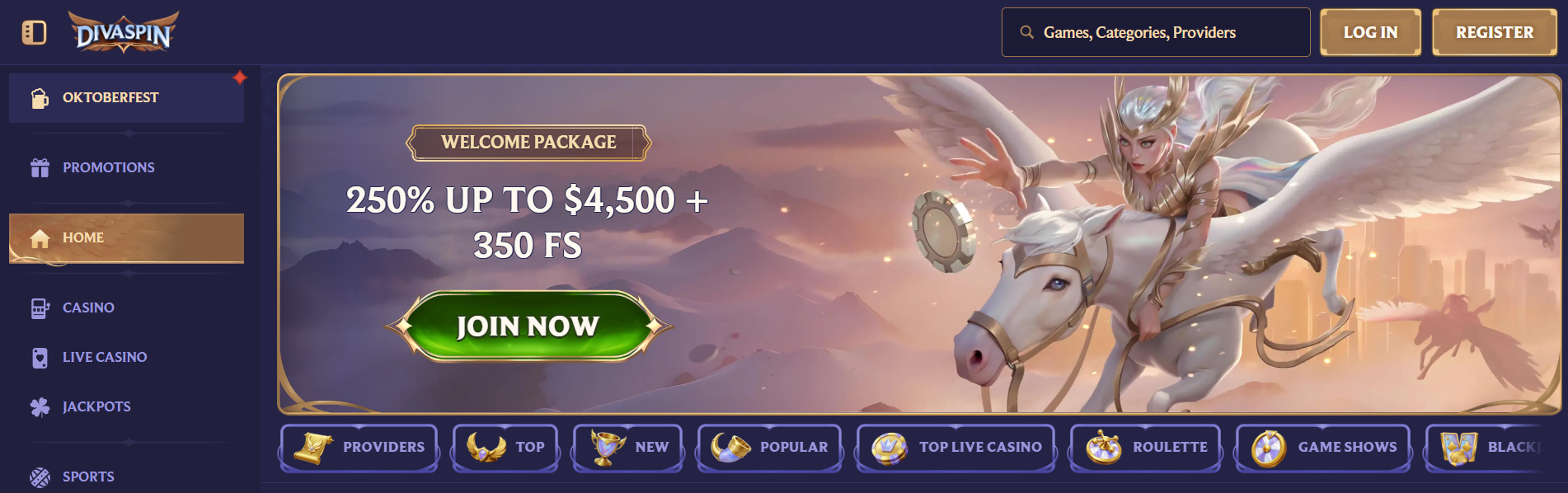 Divaspin Casino Review